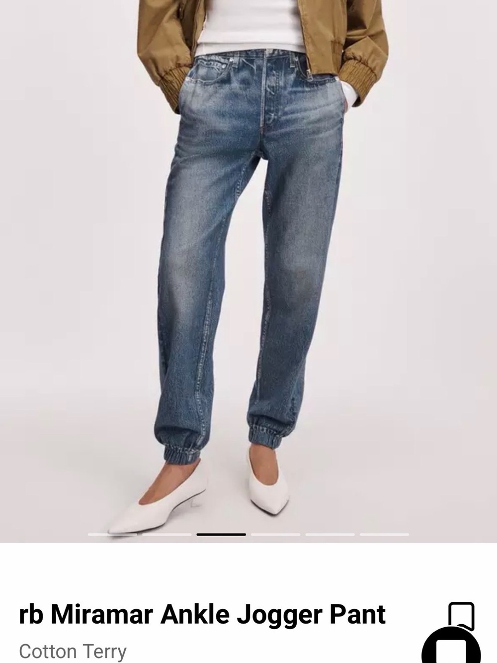 rag & bone Miramar Ankle Jogger Pant - Blue